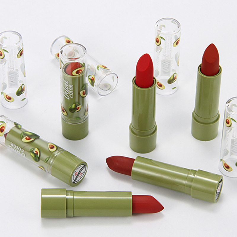 牛油果变色唇膏口红不掉色不粘杯持久防水保湿学生温变润唇膏定制