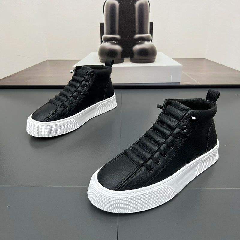 Men's Shoes 2025 Summer High-Top Casual Shoes Korean Style Trendy Versatile Wear-Resistant Slip-On Sports Sneakers Trendy Shoes