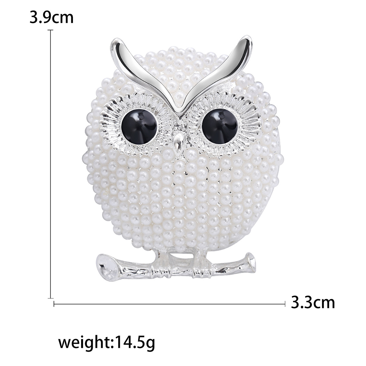 Nuevo estilo coreano caliente joyería búho lindo dibujos animados ramillete aleación electrochapado perla ramillete ventas directas de la fábrica