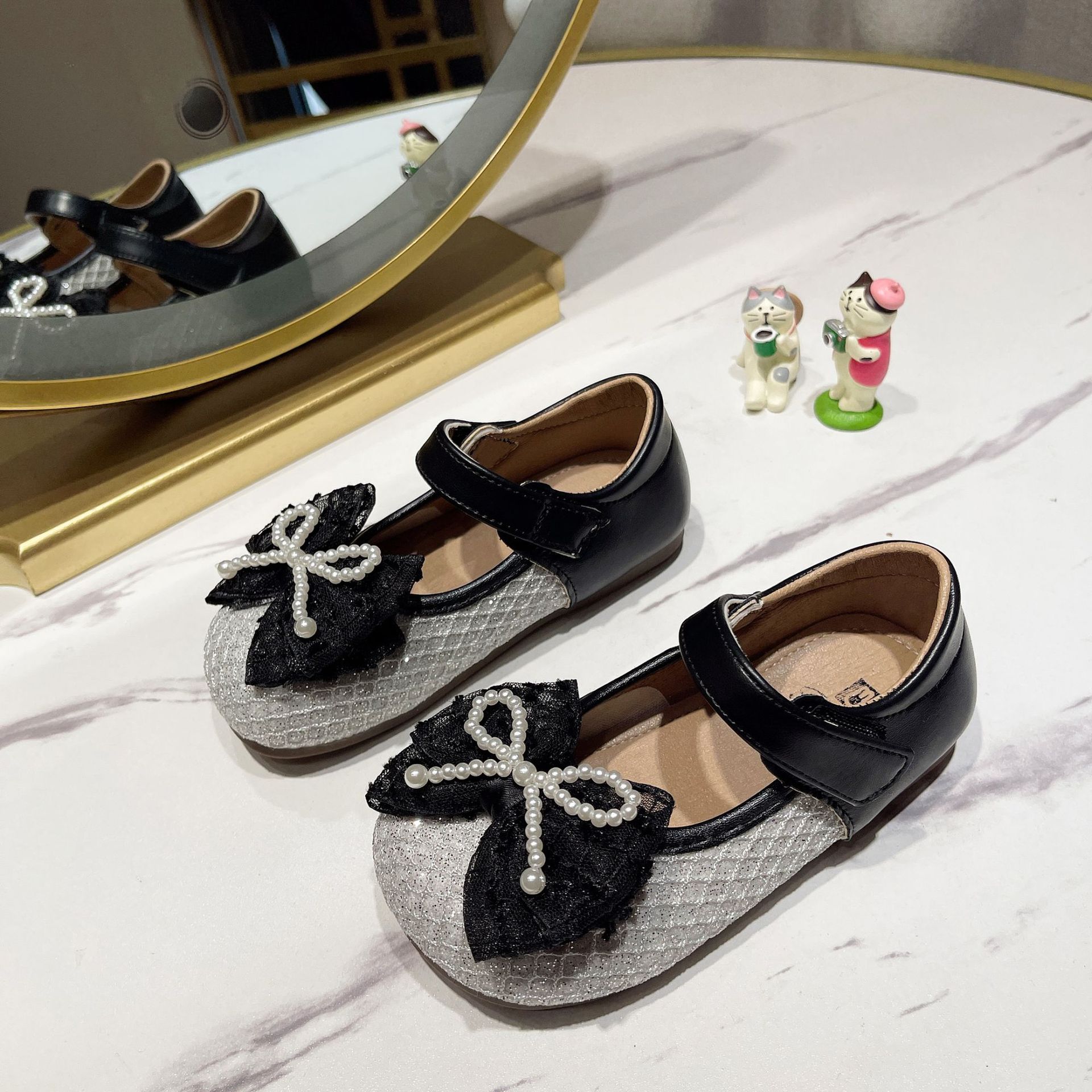 Girls Soft Sole Dress Flats With Non-Slip Sole, Classic Mary Jane Style Shoes For Toddler Girls, Comfortable Ballet Flats For Daily Wear_voghion.com
