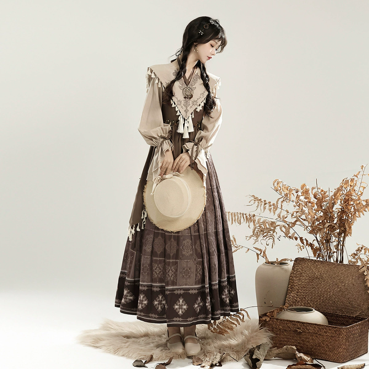 Оригинальный таинственный племенной костюм Hanfu женский китайский стиль