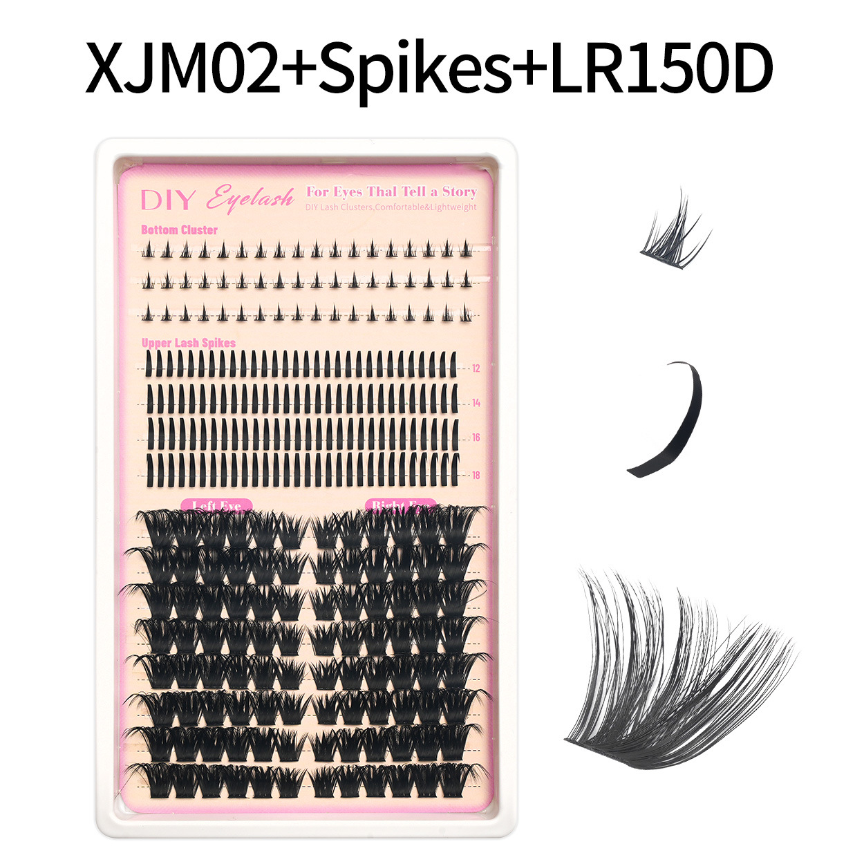 30D - 100D transfronterizos pestañas falsas de hadas bajo pestañas DIY Europa y América Amazon segmentación gradiente set de cabello