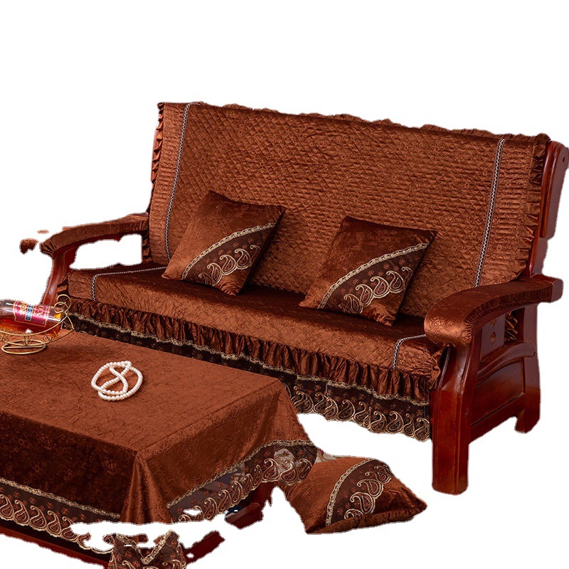 实木沙发垫带靠背连体中式加厚海绵红木沙发坐垫防滑冬联邦椅坐垫