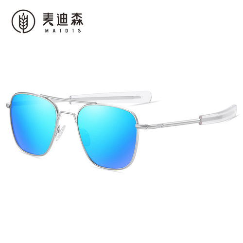 Jet 8111 design men's AO aviator sunglasses retro polarized HD driving sunglasses