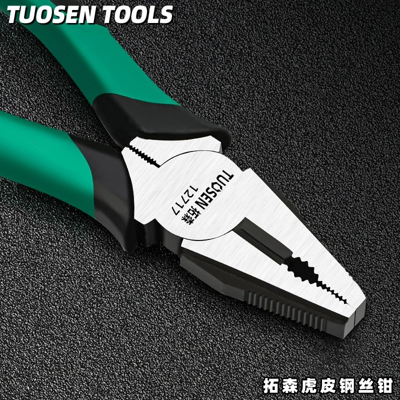 Аппаратные плоскогубцы Takson Плоские плоскогубцы 6-дюймовые трудосберегающие плоскогубцы Tiger Многофункциональные промышленные тиски для электрика 8-дюймовые