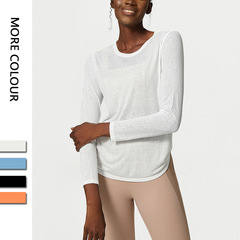 Yoga Wear Top | Loose-Fit Long-Sleeve Sports Top for Women | Quick-Dry Fitness T-Shirt | Workout Blouse