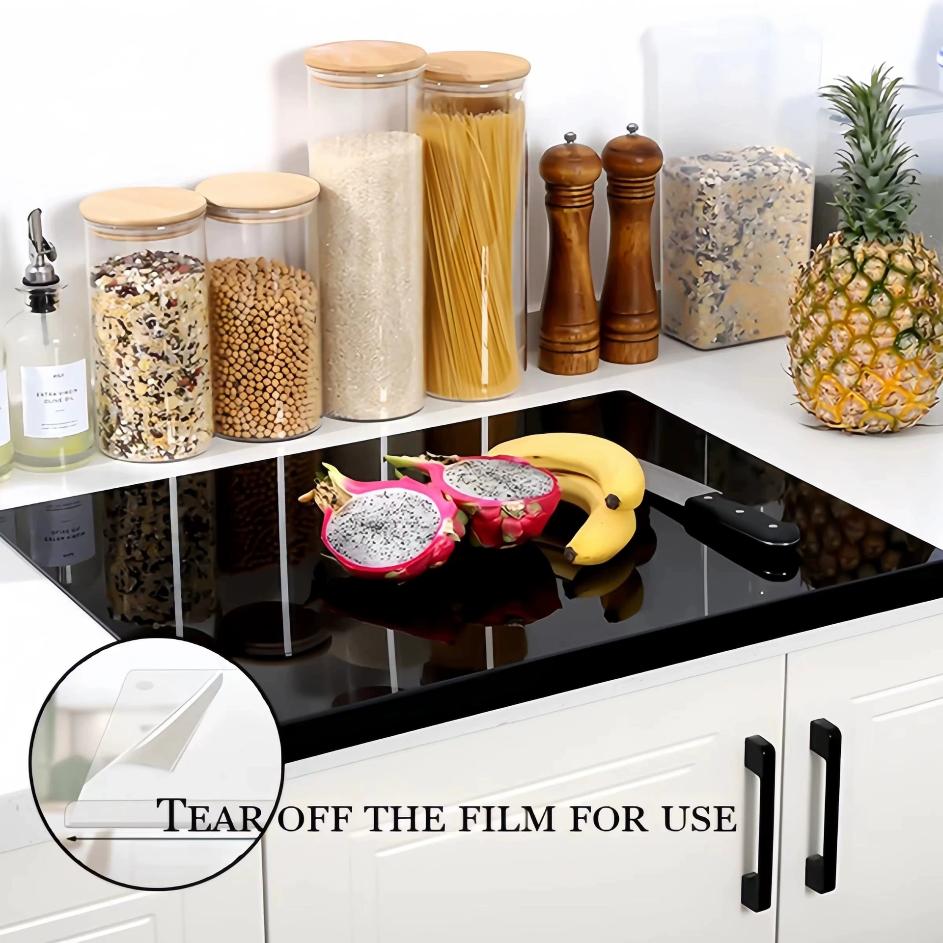 Индивидуальная акриловая разделочная доска, прозрачная разделочная доска, кухонная столешница, нескользящая разделочная доска для фруктов и овощей, островной стол