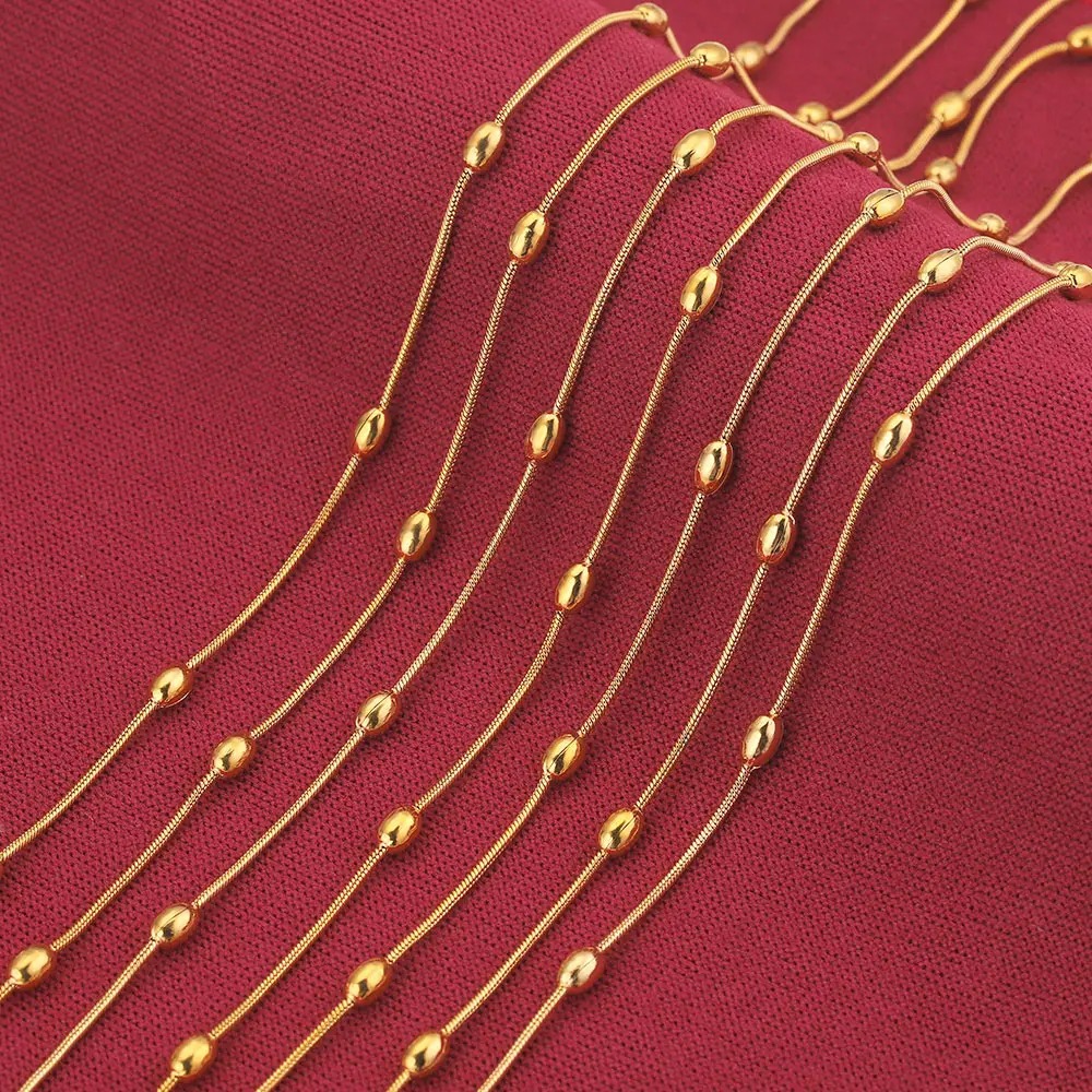 18 quilates de oro redondo serpiente collar de collar