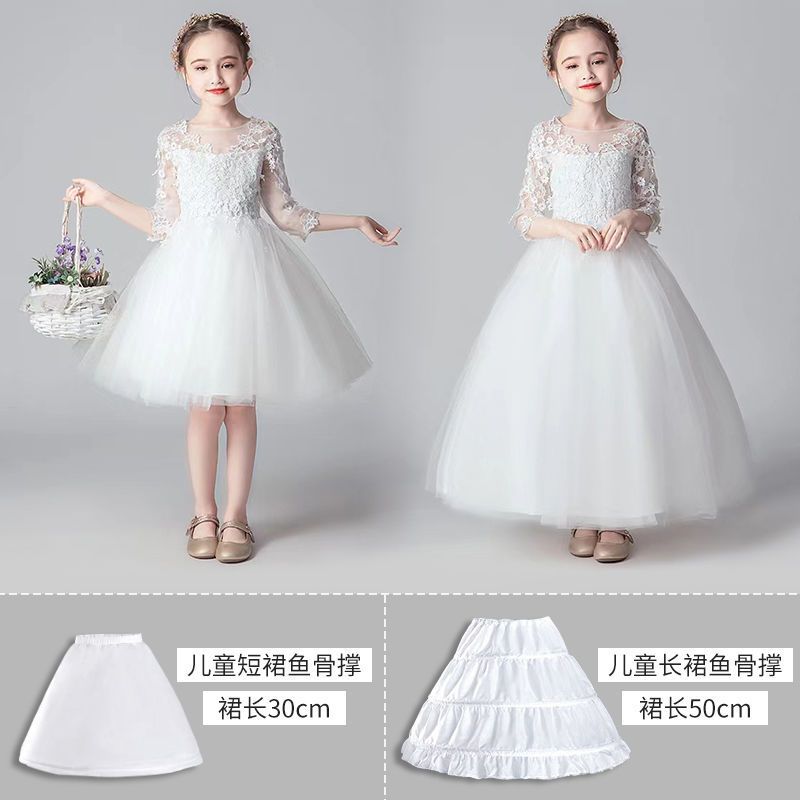 Children's evening gown petticoat, girl's hostess petticoat, princess tutu, flower girl wedding dress, three-ring performance petticoat