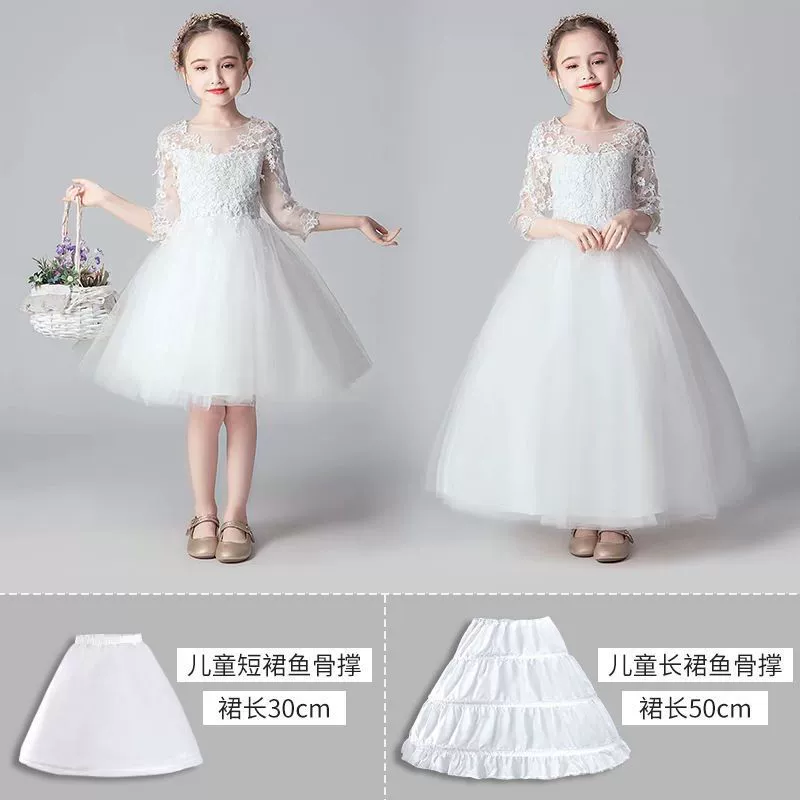 Детское вечернее платье Peduntress Хозяева для девочек Юбка Принцесса с оборками Свадебное платье для девочек-цветочниц Поддержка выступления в три круга