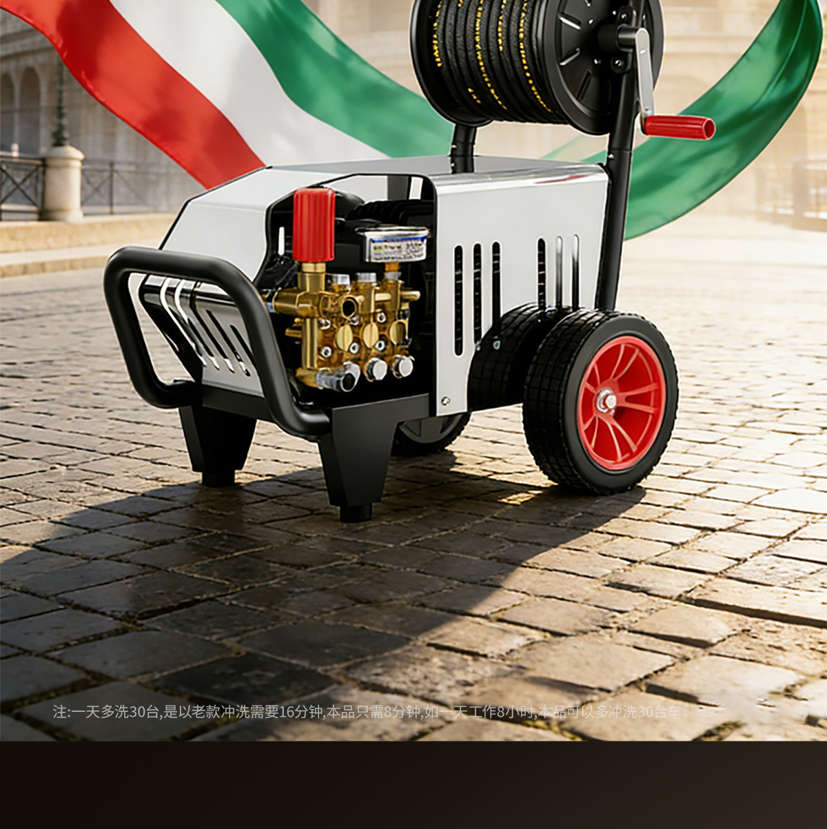 Italian Kinkard Ultra-High Pressure Household Car Washing Machine Commercial Cleaning Machine 220V Household Water Gun Powerful Water Pump