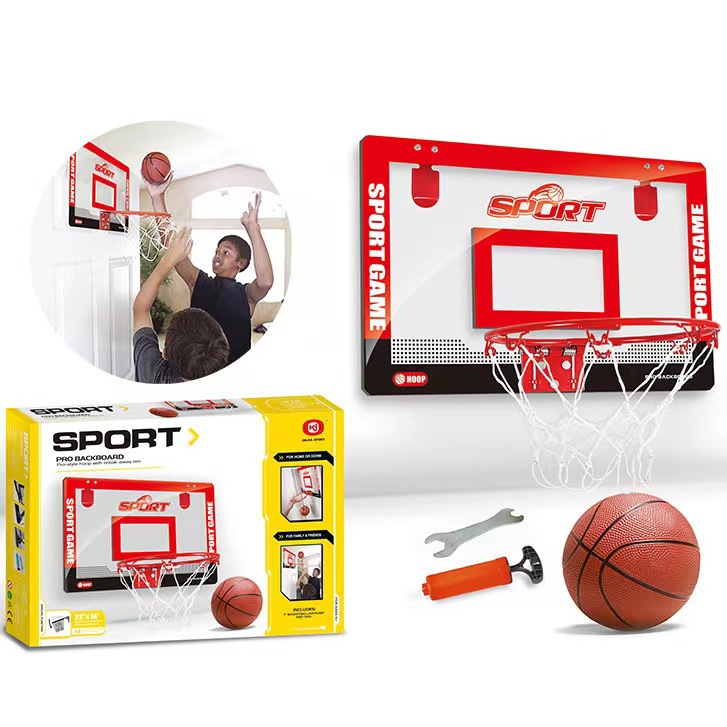 Tablero de baloncesto de pared transparente para niños de 45CM Tablero de baloncesto de puerta colgante transfronterizo