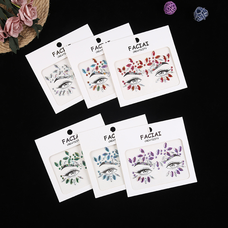 18g Weight 1 Set Quantity Masquerade, Party, Stage Occasion Acrylic Material Geometric Pattern Handmade Craft Geometric Arylic Tattoos & Body Art 1 Set 1