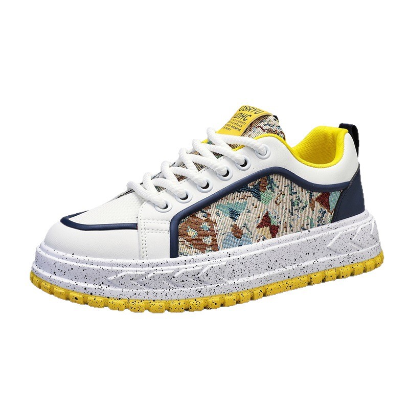 Zapatos de hombre de la estación europea 2025 nuevos zapatos de deporte de verano y de ocio zapatos de moda juvenil para aumentar los zapatos de papá de los hombres