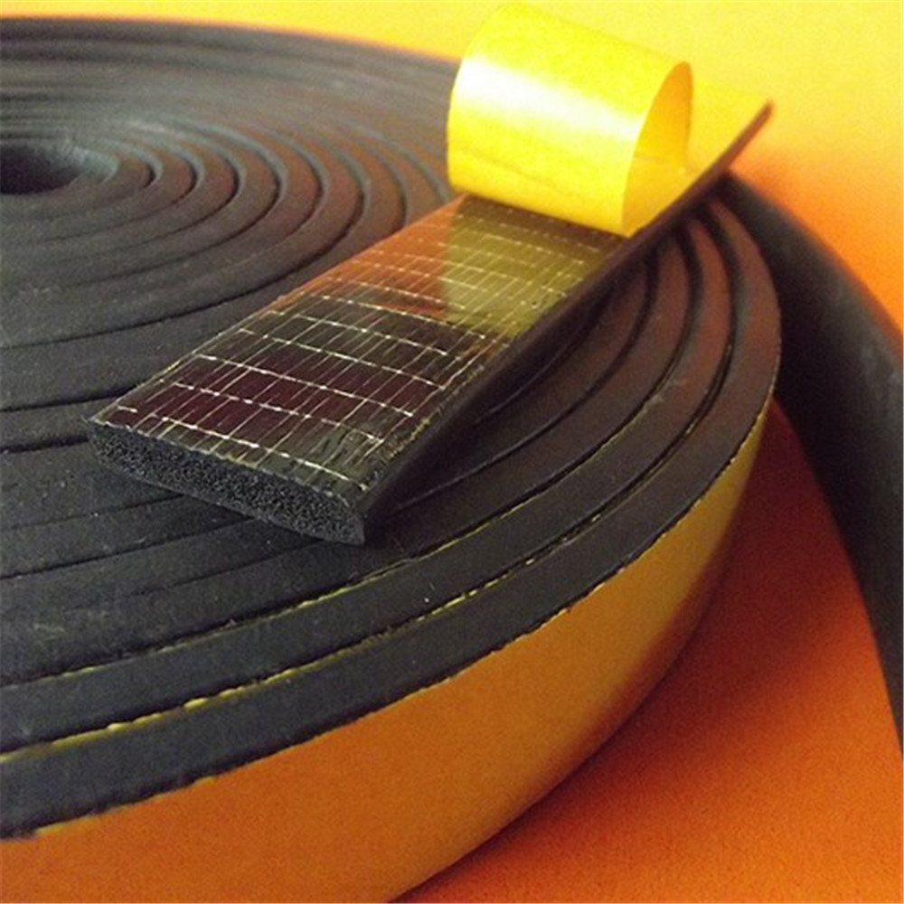 40*5mm三元乙丙发泡橡胶条平板自粘机电箱柜密封条I型黑色橡胶垫