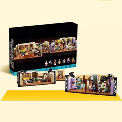 クロスボーダーB6333旧友記モニカマンションのシーンモデルの小粒の組み合わせおもちゃの積み木プレゼント99919