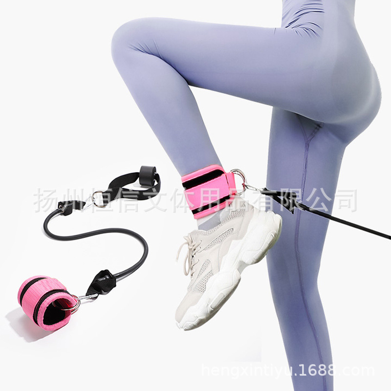 Entrenamiento de piernas Levantamiento de cadera accesorios de pórtico pierna entrenador muscular fitness Anillo de pie hebilla de tobillo conjunto de tres piezas