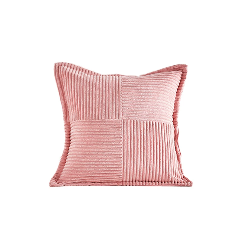 Чехол подушечки из велюра, однотонная рождественская лента cord, 45×45 см, мягкий плюш