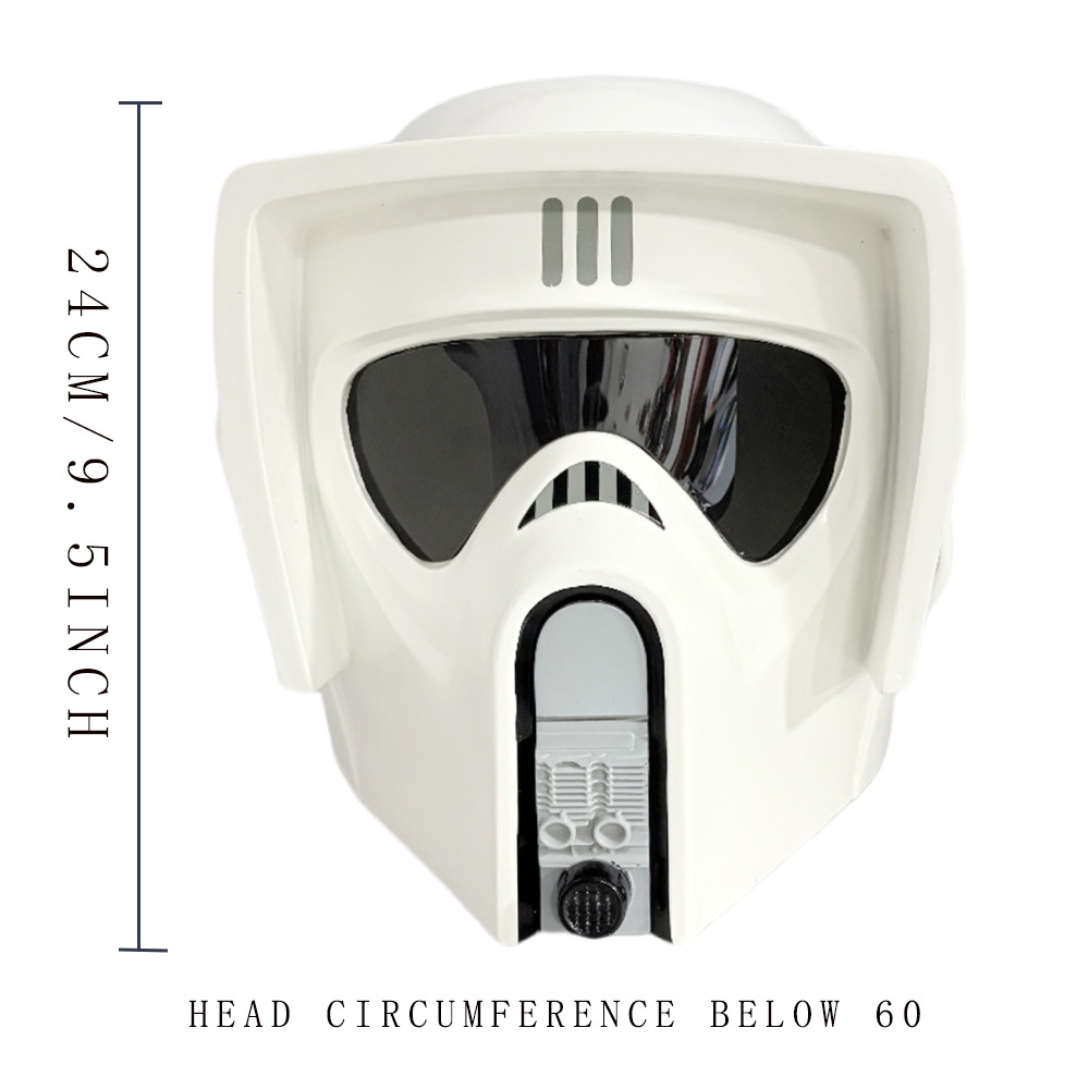 Suministro transfronterizo Star Wars serie Scout casco cine y televisión peripheral cos imitación prop máscara de Halloween