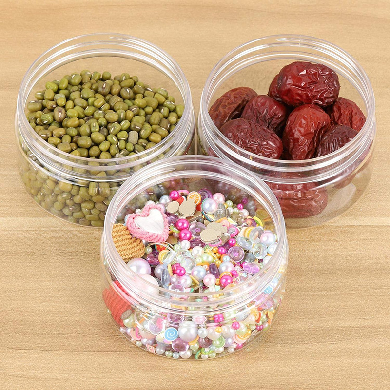 厂家专供 60x61（mm）塑料罐子 透明包装罐 茶叶坚果包装罐