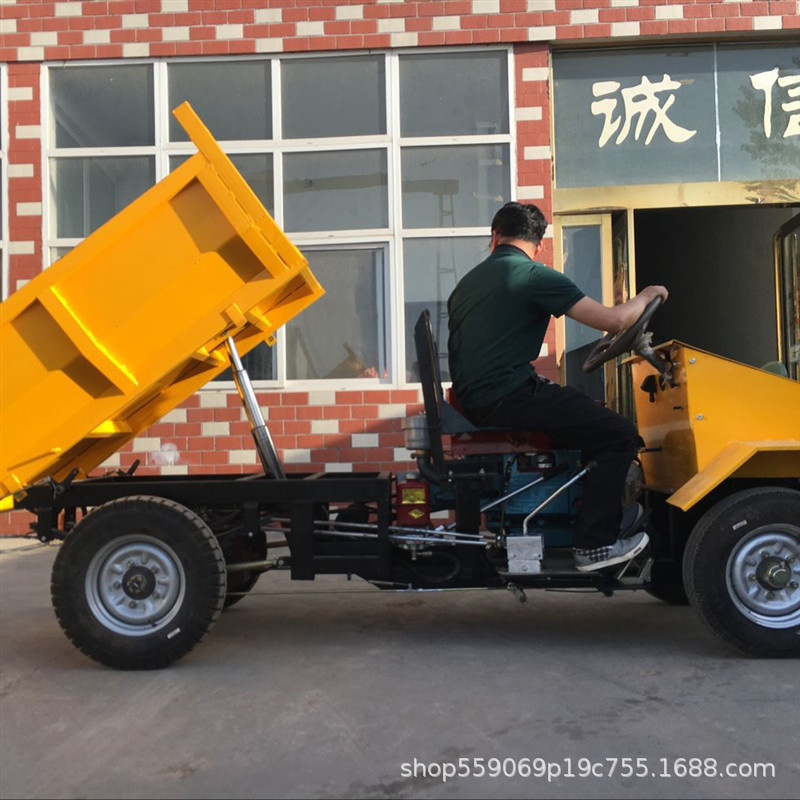 电动四轮自卸车厂家 15马上柴油四轮翻斗液压翻斗车 垒资厂家批发