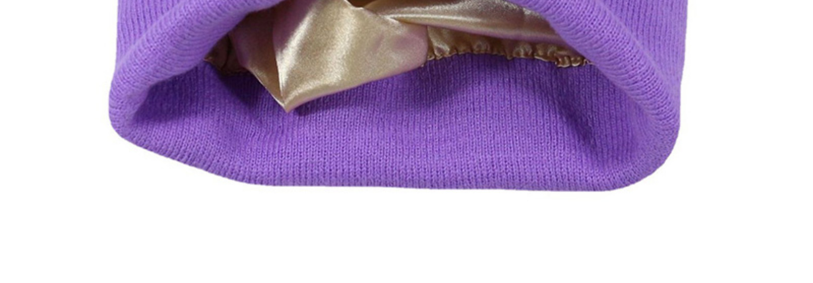 Cappello da donna lavorato a maglia in raso acrilico invernale colorato e autunnale_voghion.com