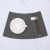 Fabric fan-shaped dark gray