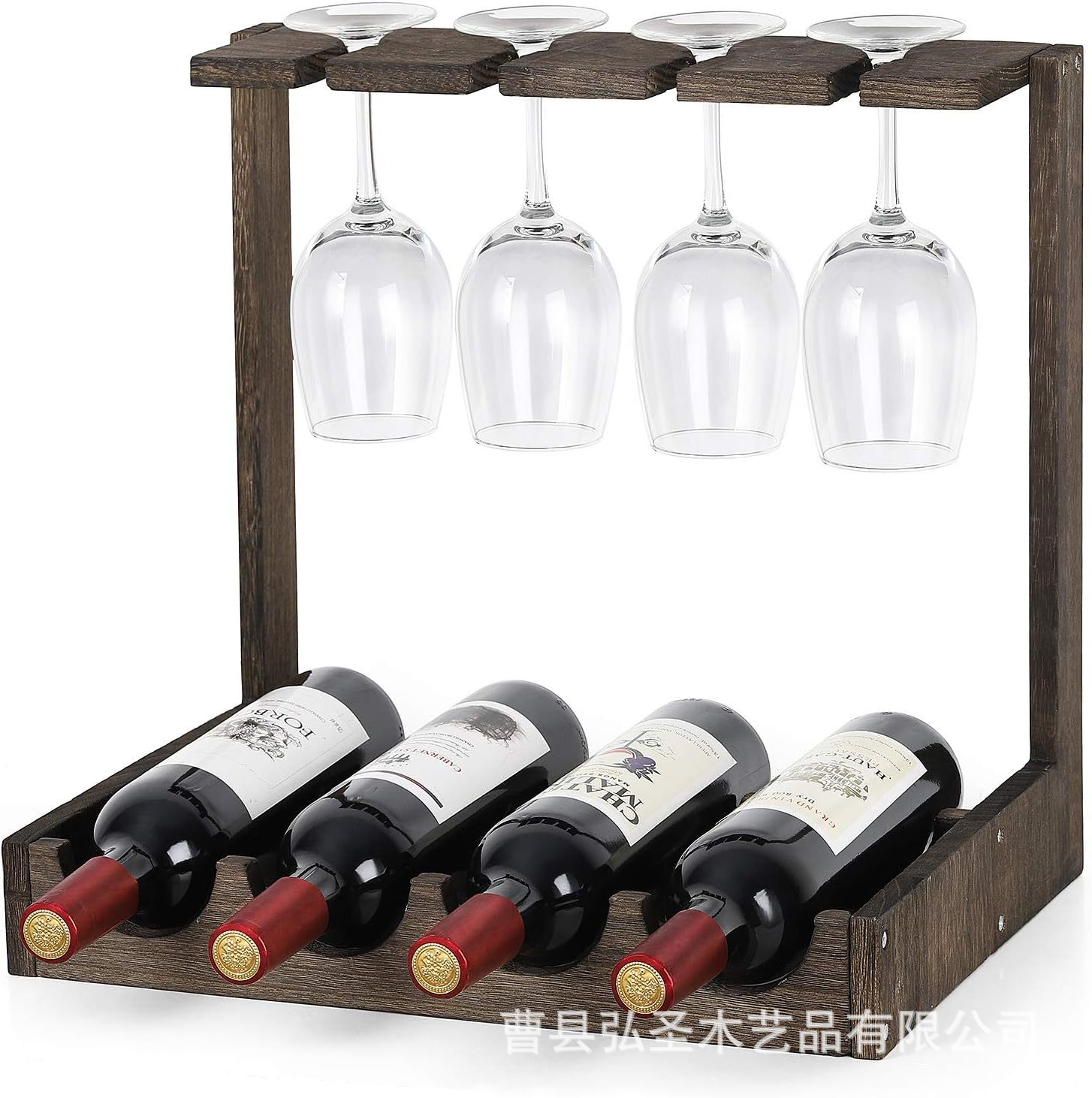 Nuevo estilo transfronterizo estilo country americano copa colgante boca abajo estante de almacenamiento de botellas de vino de escritorio retro estante de almacenamiento de vino al por mayor