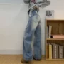 显瘦辣妹新款宽松牛仔裤