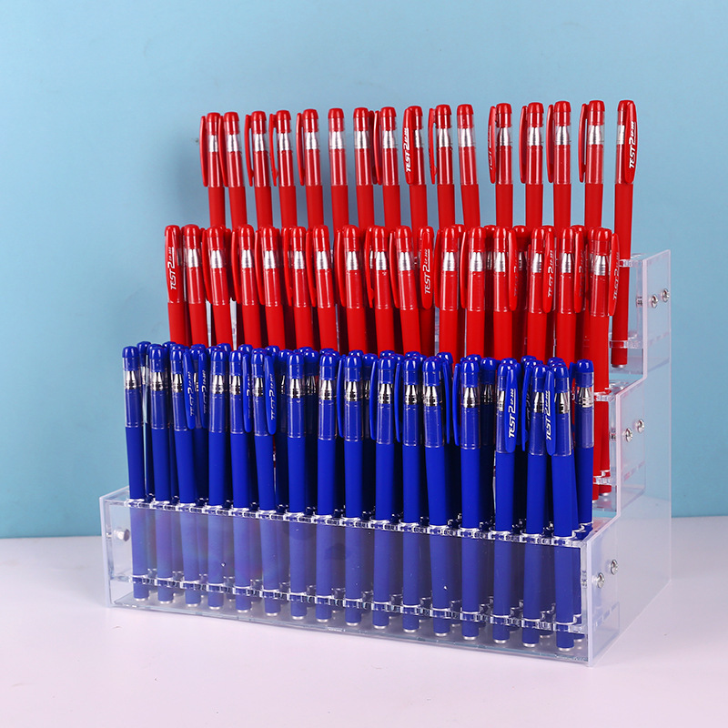亚克力塑料透明桌面多层笔架家居收纳置物架文具店办公展示架