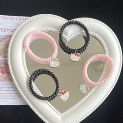 Post the cute Korean alloy kitten phone chain on social media, Japanese-style sweet schoolgirl hair tie, hair-friendly