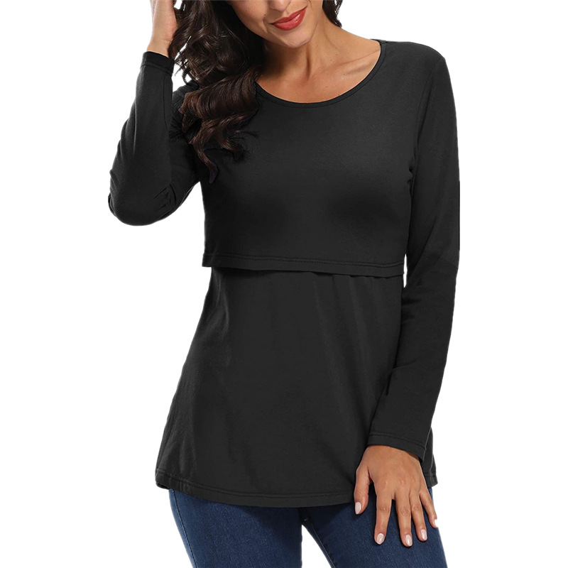 Demi-season cotton long-sleeve for breastfeeding for leisure to go…