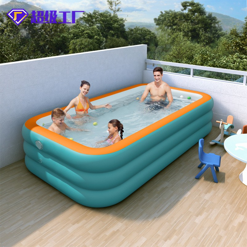 Inflable piscina niños hogar plegable bebé adulto familia al aire libre baño piscina cubo