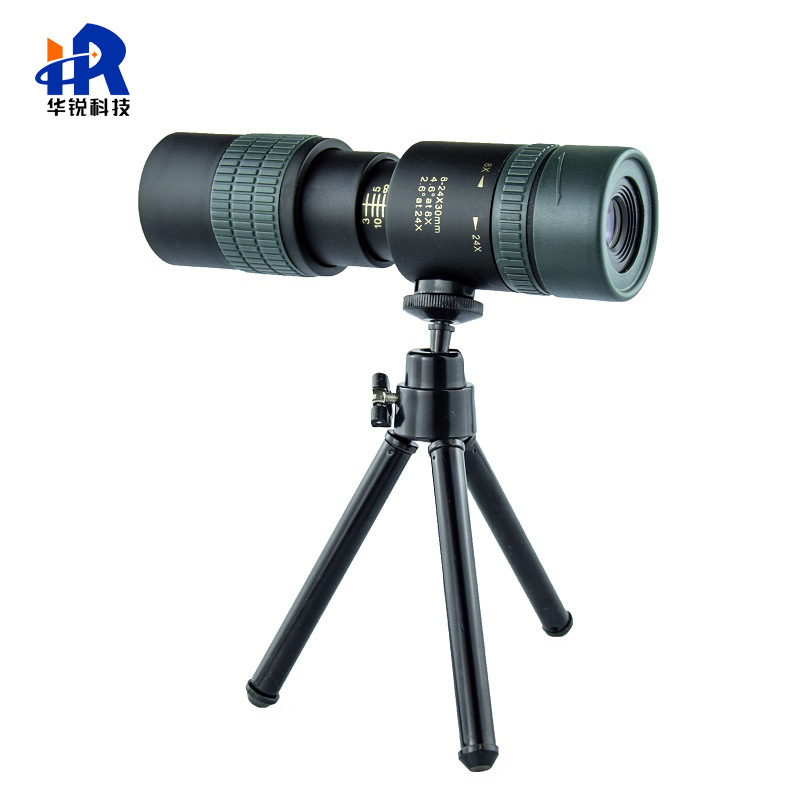 外贸批发连续变倍单筒望远镜户外高清微光观景专业便携式望远镜