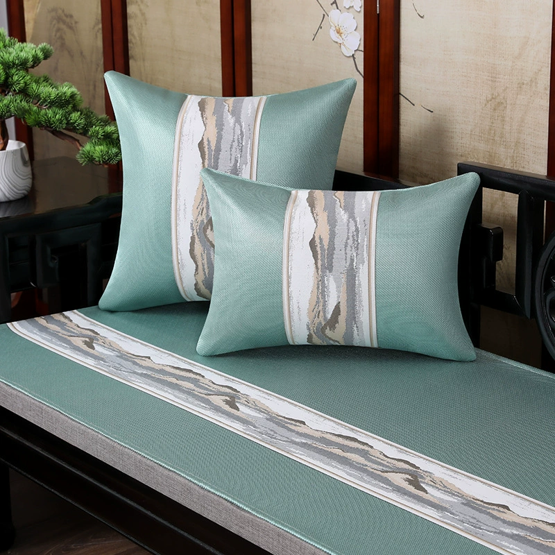 Ice Silk Redwood Диван Подушка Съемная моющаяся наволочка Подушка для талии для гостиной Китайский стиль Большая Подушка Прикроватная Подушка Лето