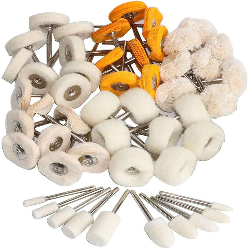 抛光迷你刷工具 60PCS抛光轮抛光刷组合金属镜面抛光工具组合套装