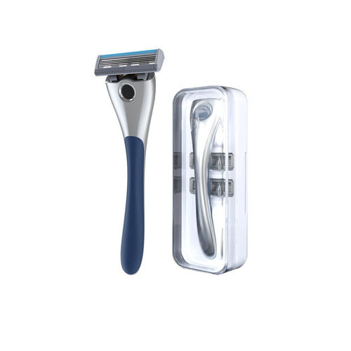 Apaciz Manual Shaving Razor 5-Piece 3-Layer Travel Kit with Adjustable Blade Frame, Various Blade Specifications