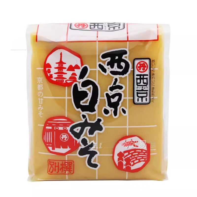 进口日本味增酱 西京白味噌酱500g 西京白米烧鳕鱼味噌味噌汤