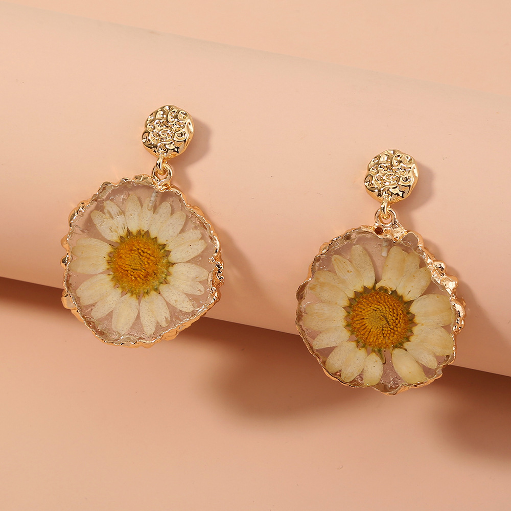 New Fashion Style Flower Pendant Earring display picture 3