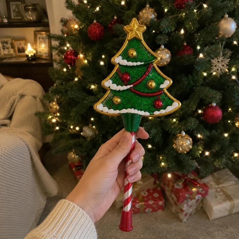 Cross-border Magic Wand Christmas Tree Touch-Sensitive Magic Wand, a glowing toy that creates a festive Christmas atmosphere, perfect for party decorations