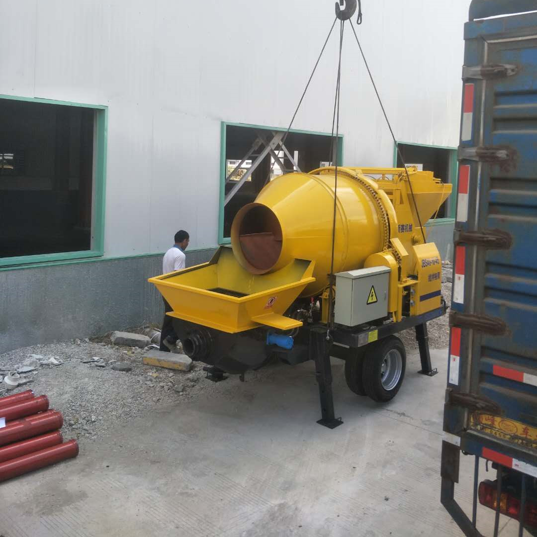 农建用混泥土搅拌泵送一体机 搅拌泵 搅拌输送泵方便转场省时省力