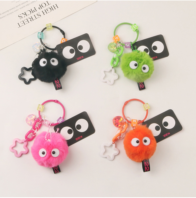 Cute Heart Shape Plush Women's Bag Pendant Keychain display picture 3