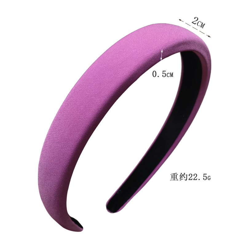 Fashion Solid Color Fabric Sponge Hairpin Wholesale display picture 1
