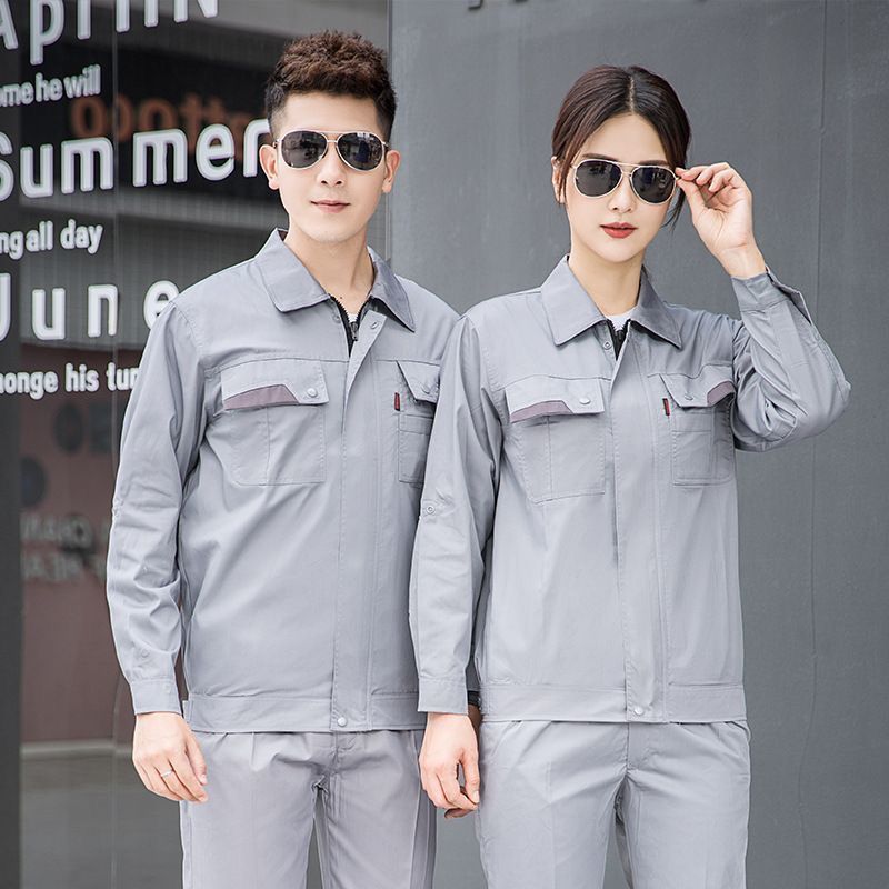 夏季薄款防静电工作服男加油站石油石化工衣反光条刺绣劳保服