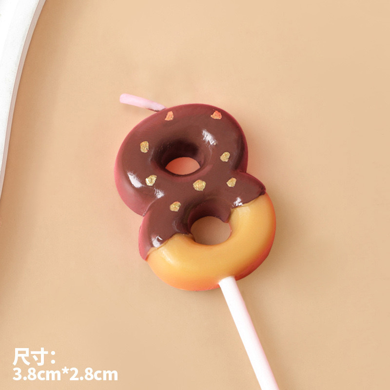 Mayorista retro dibujos animados de chocolate de dos colores molde de galletas de ducha 0 - 9 velas digitales tarta de cumpleaños