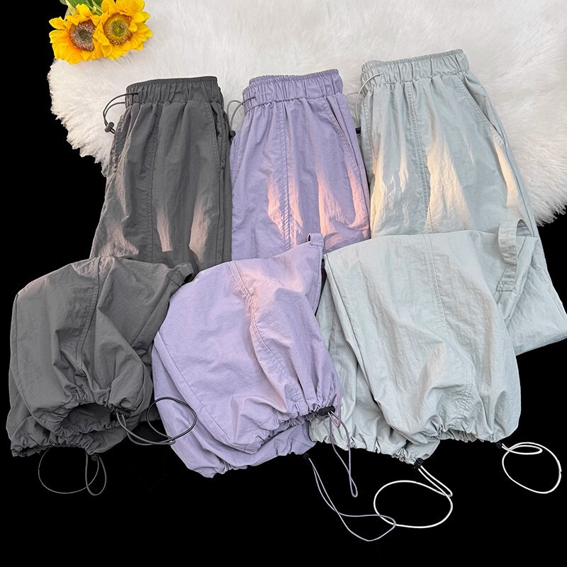 [Original Style + Ready Stock] Mountaineering Assault Cargo Pants for Women, Summer Thin Pants, Quick-Drying Sports Pants for Small People