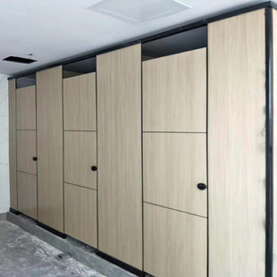 Public Toilet Bathroom Partition Door Partition Washroom Bathroom Office Building Moisture-Proof Manufacturer Customized Partition Board