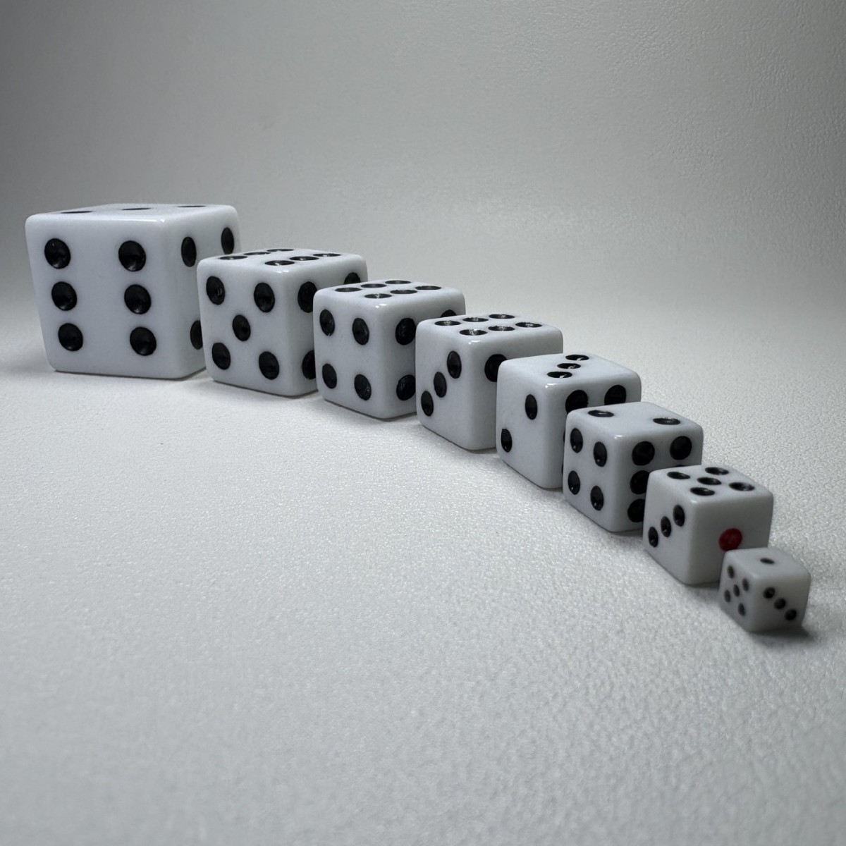 Right Angle Square Corner White Background Black Dot 5Mm8Mm10Mm12Mm14Mm16Mm18Mm25Mm Environmentally Friendly Acrylic Dice