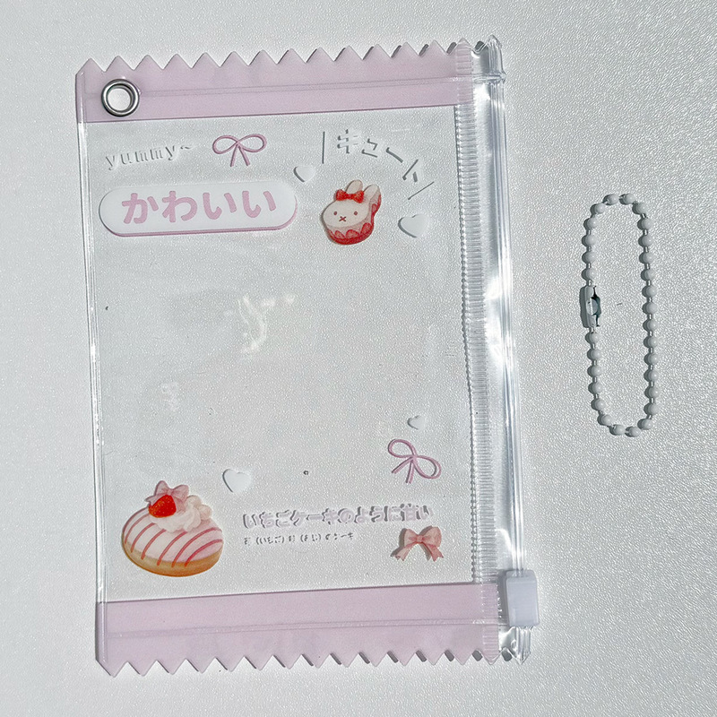 Insオリジナル四つ叶のクローバーケーキ3寸の小さいカードのチャックの袋をたたいて、収纳します。|undefined