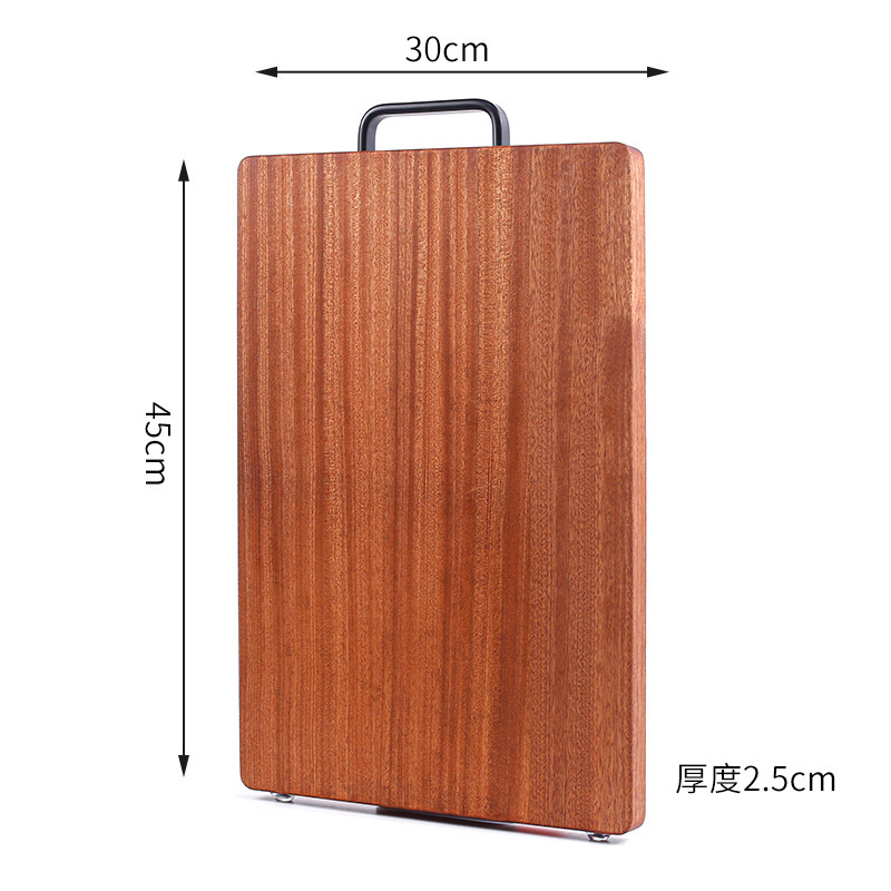 Tablero de corte de ébano hogar tablero de corte de madera maciza tablero de corte de cocina engrosada 2. tabla de corte de hueso de 5cm en stock al por mayor